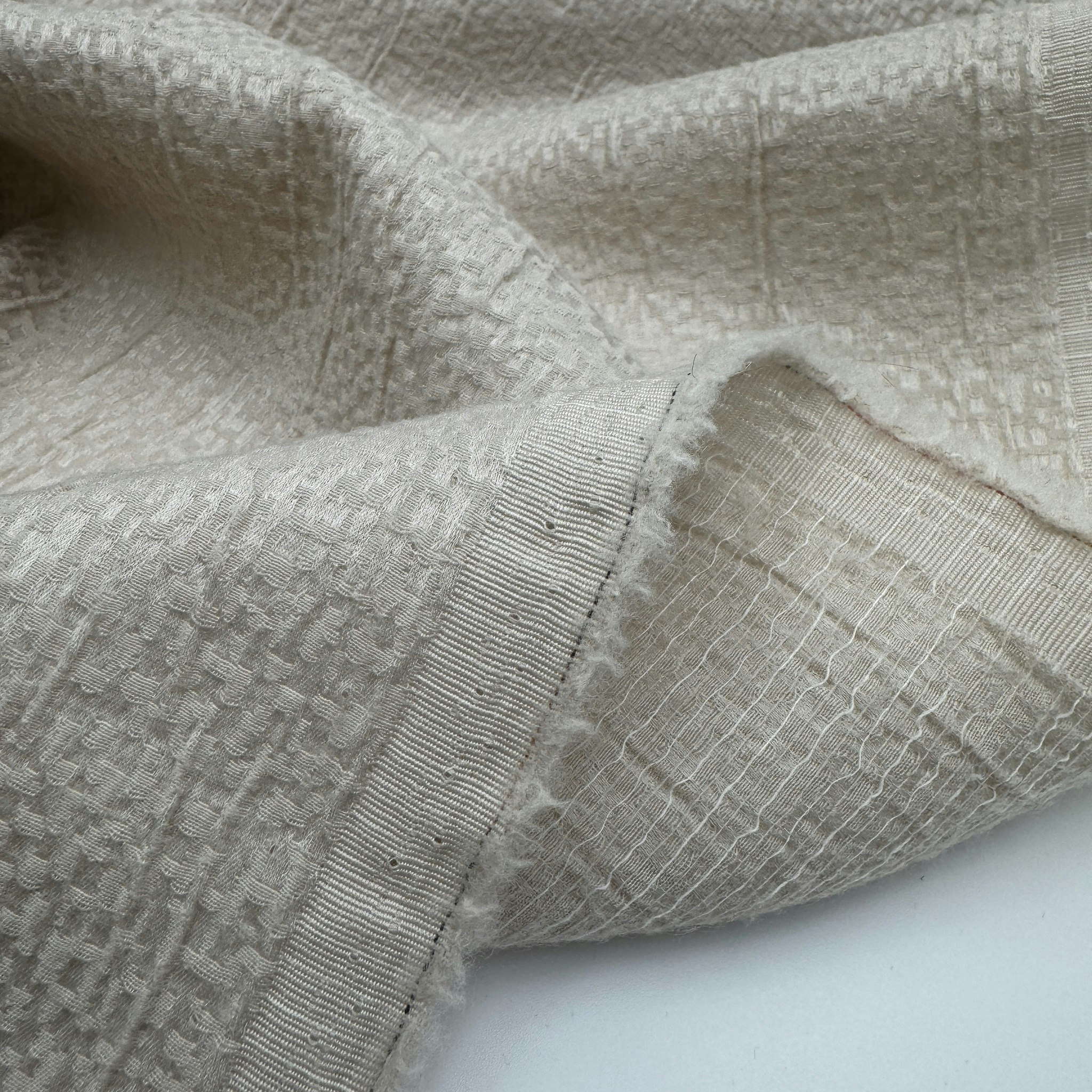 1,95m Ull/siden/viskos beige Cerrut*