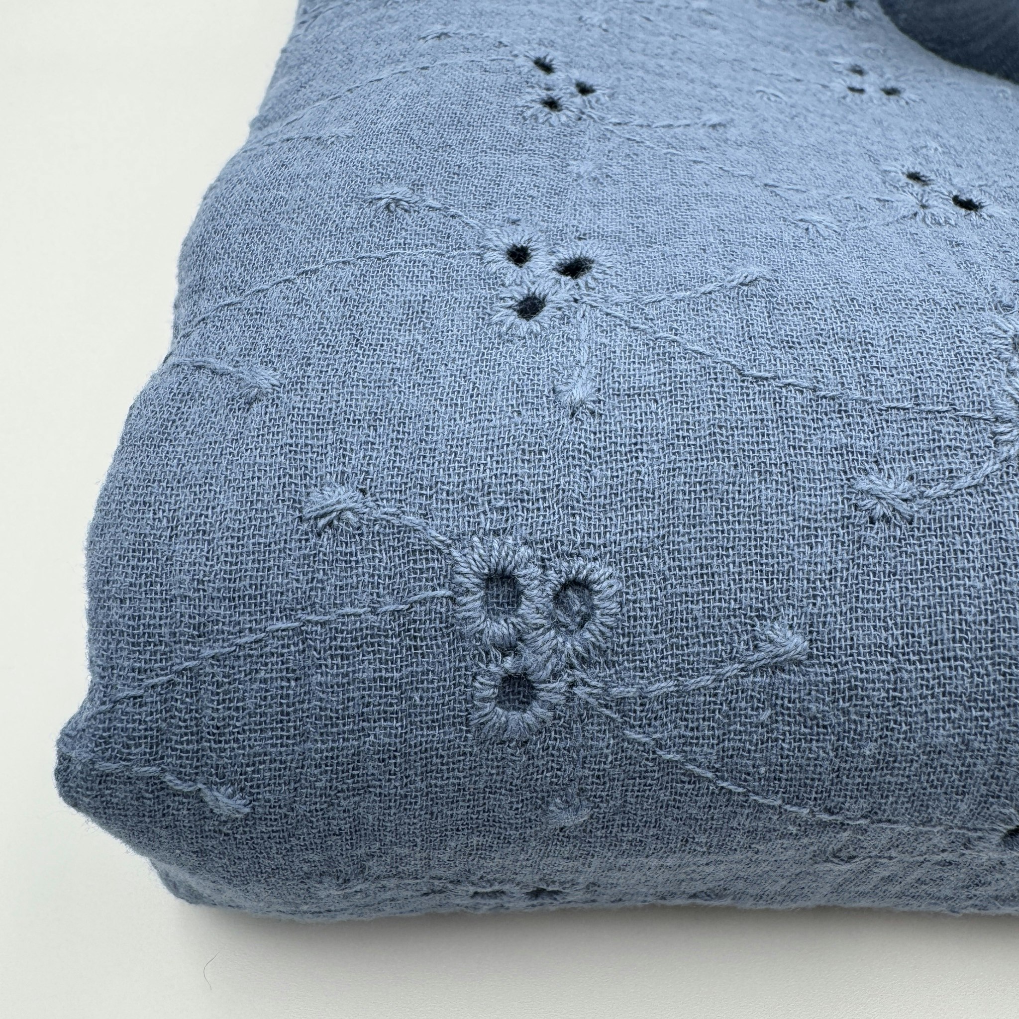 1,5m Bomullsmuslin brodyr blå