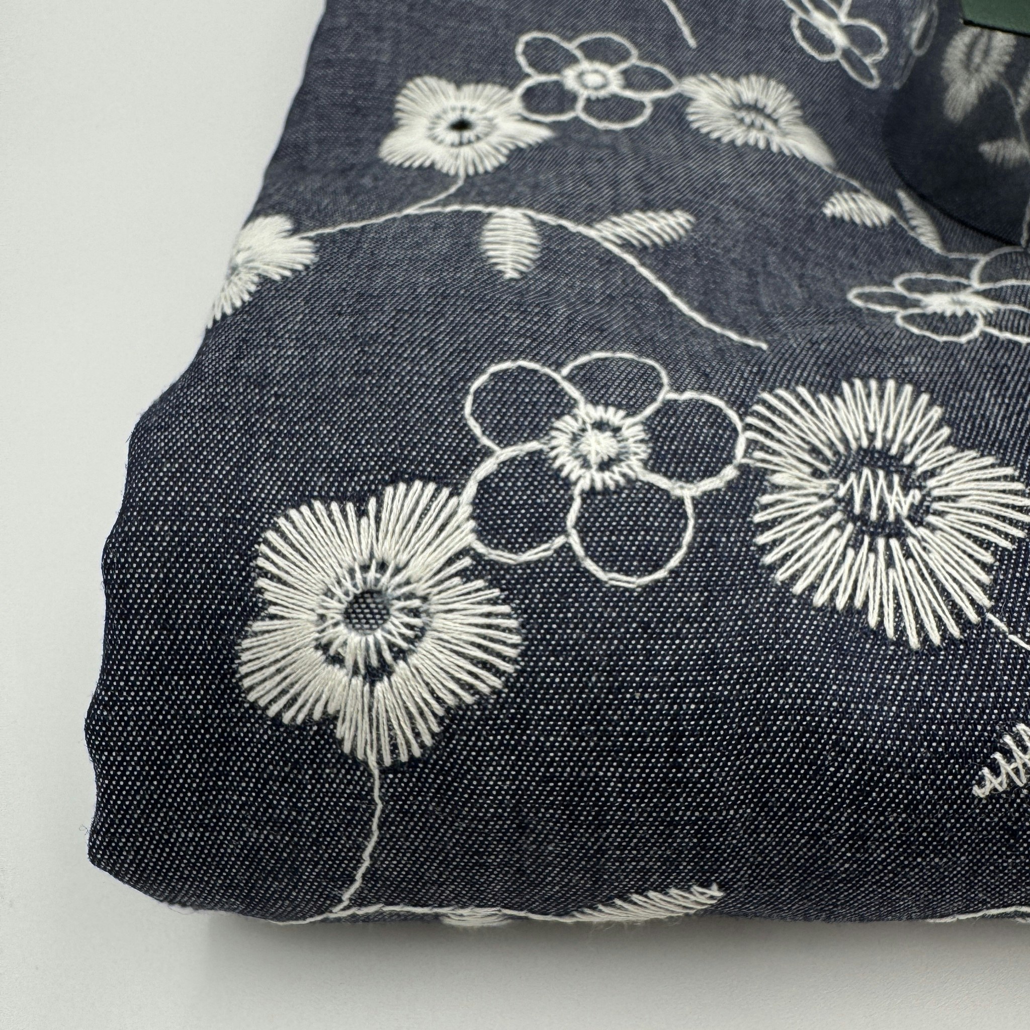 2,7m Denim m brodyr mörkblå