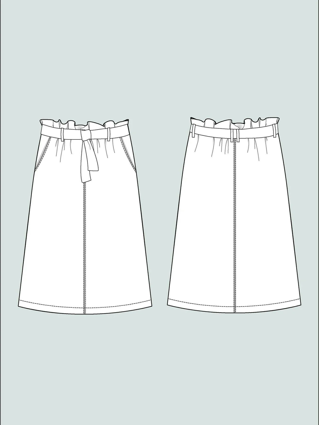 A-line midi skirt (XL-3XL)