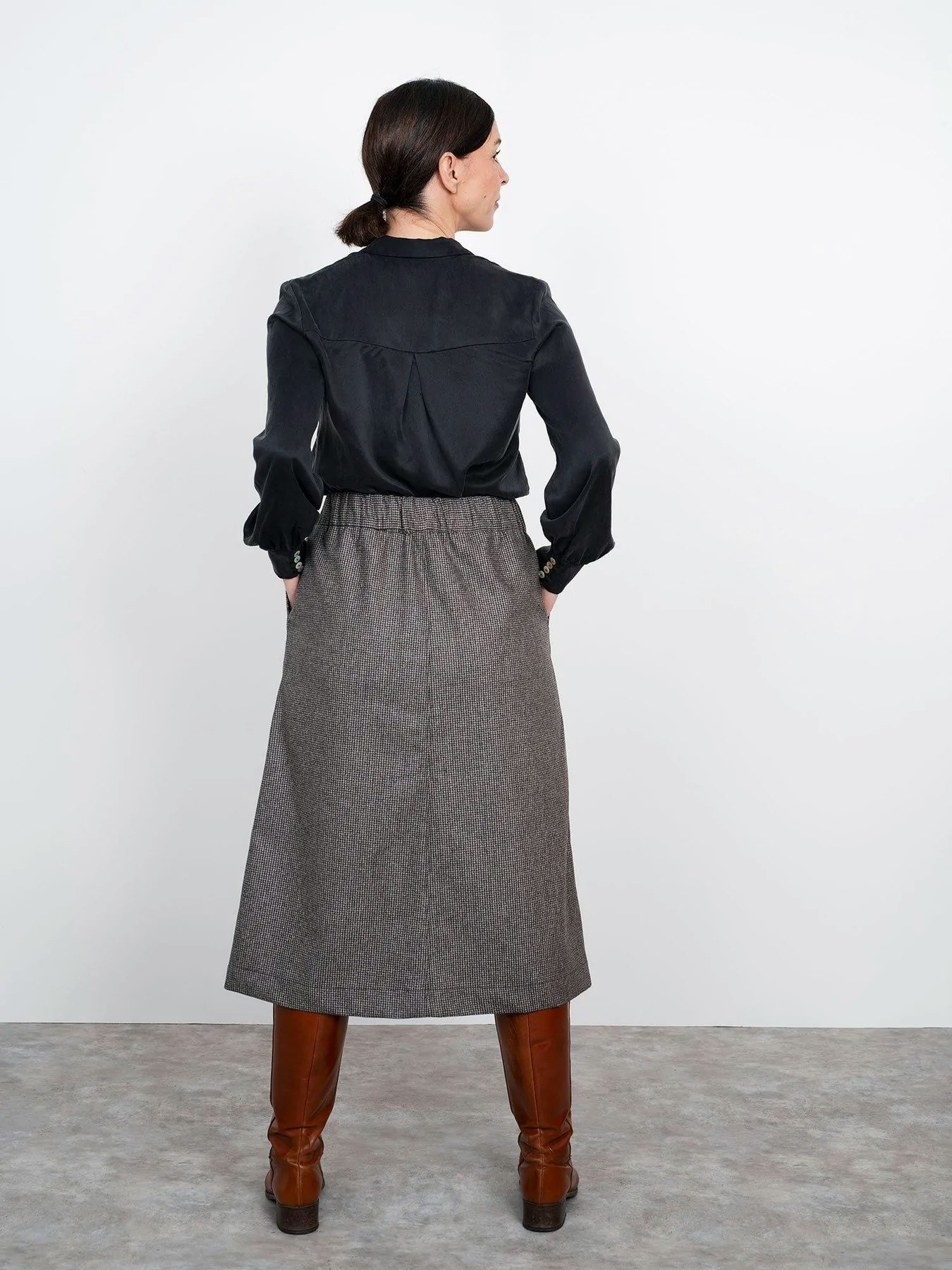 A-line midi skirt (XL-3XL)