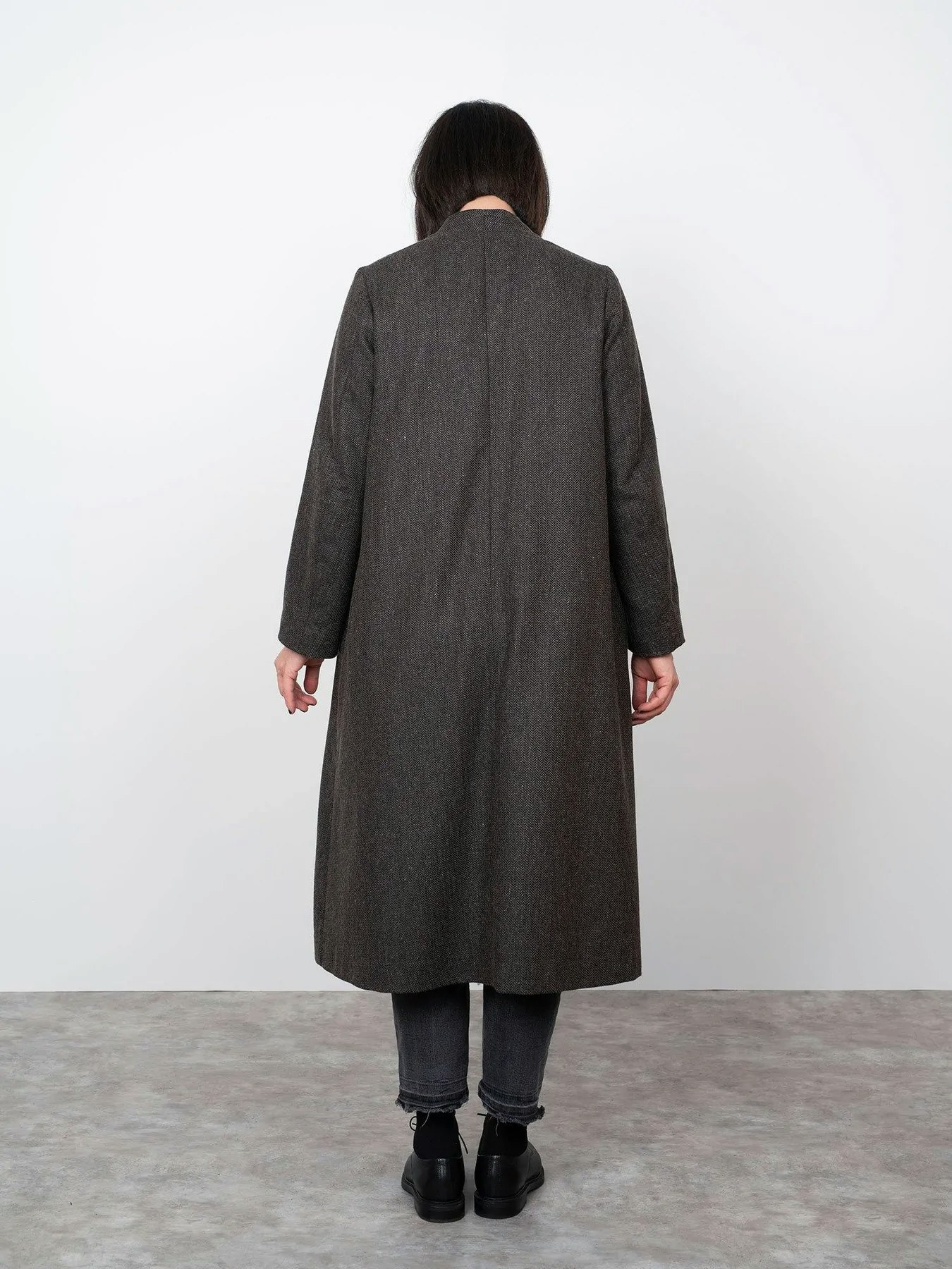 V-neck coat (XL-3XL)