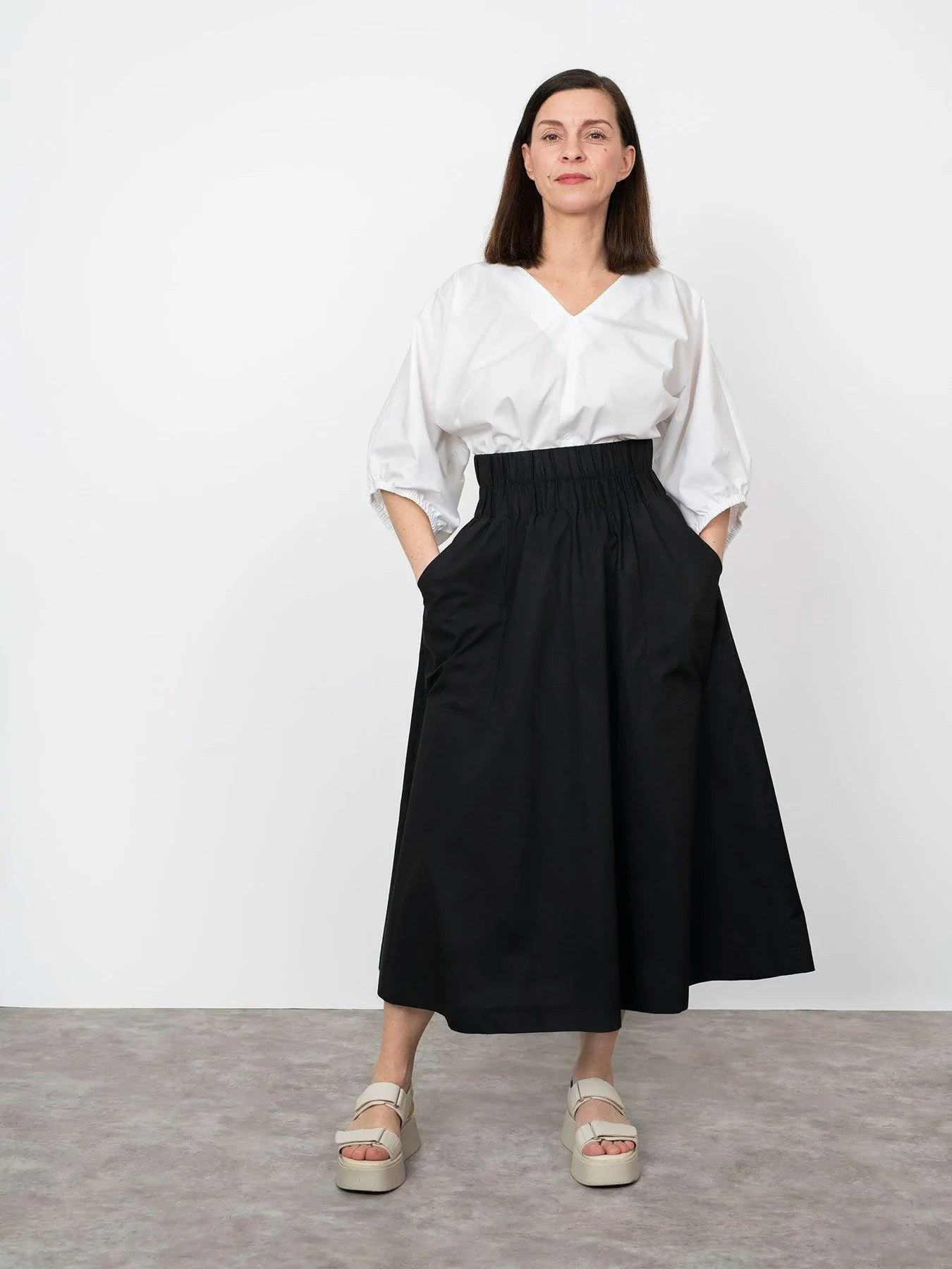 Kopia V-neck cuff top (XS-L)