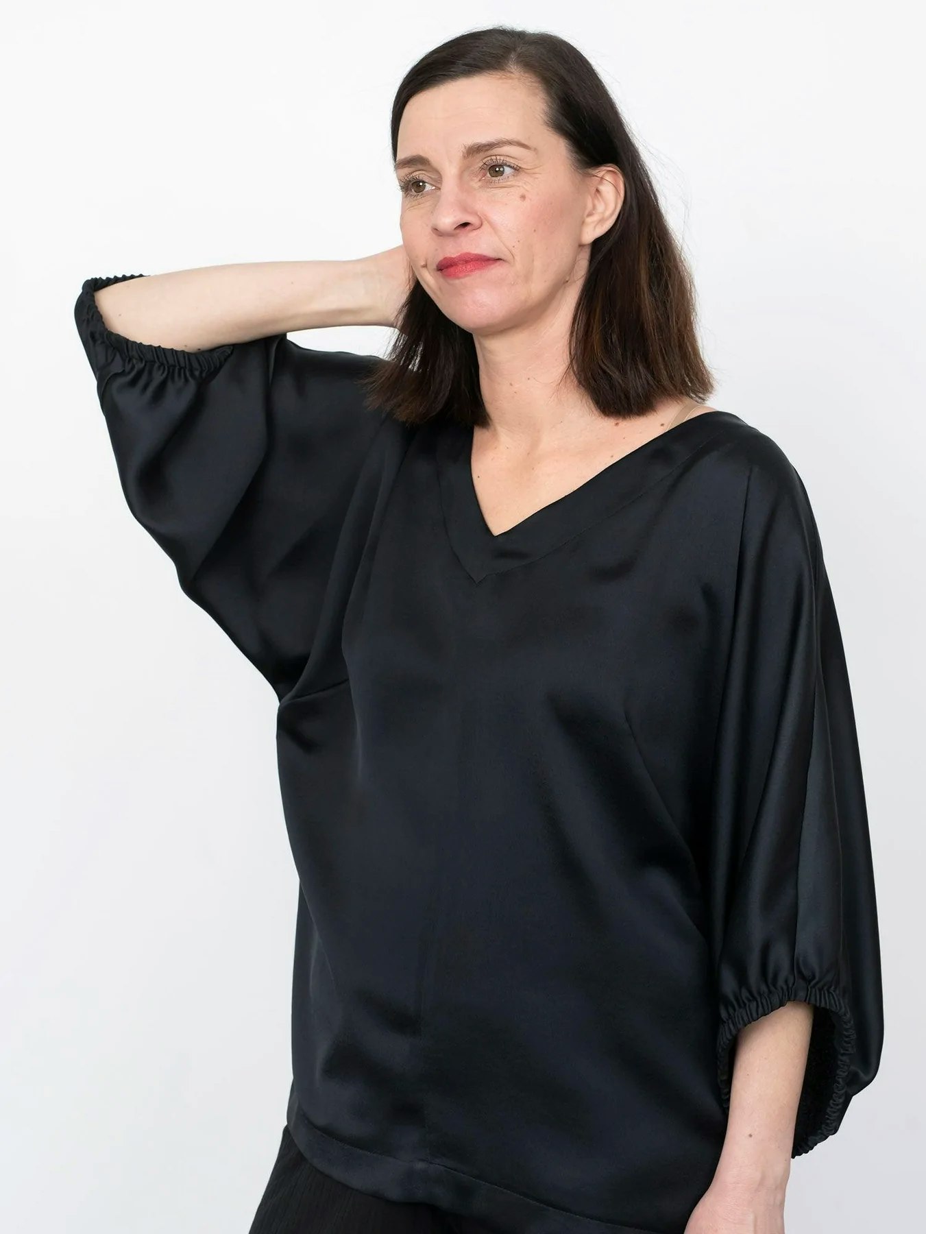 Kopia V-neck cuff top (XS-L)