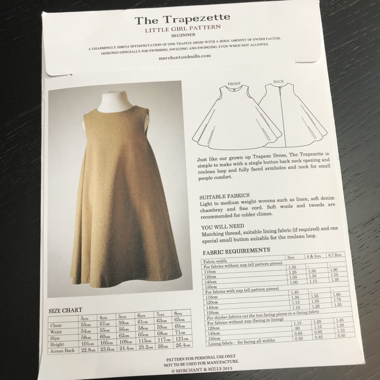 The Trapezette - barnklänning (3-8 år)