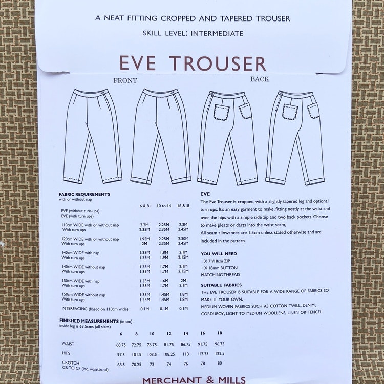 Eve Trouser - byxa (6-18)