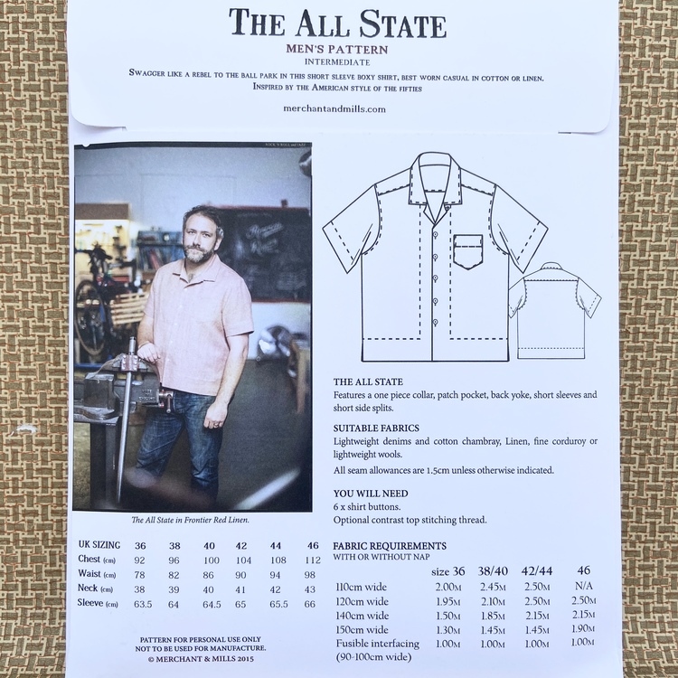 The All State - skjorta, herr (36-46)
