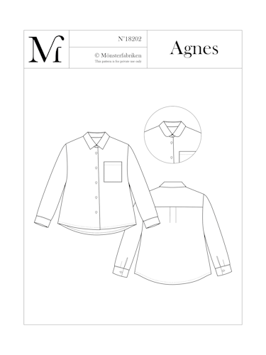 Agnes - skjortblus (2)