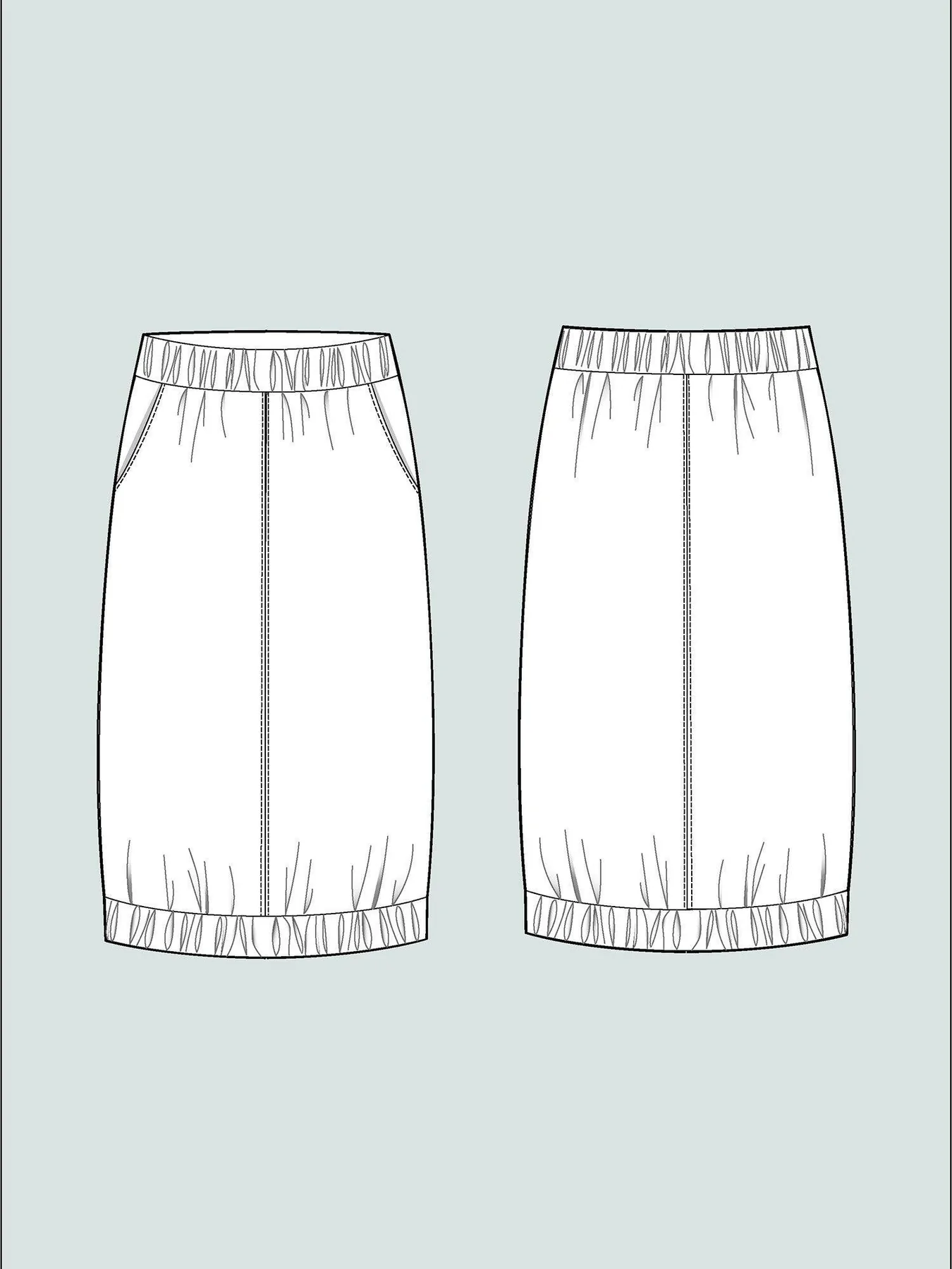 A-line midi skirt (XS-L)