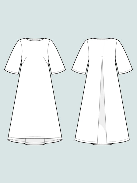Box pleat dress (XS-2XL)