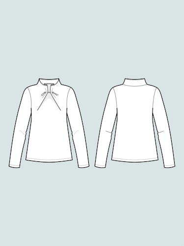 Elastic tie sweater (XS-L)