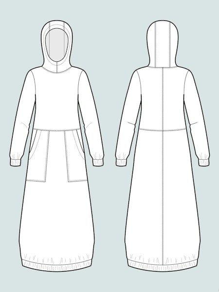 Hoodie dress (XS-L)