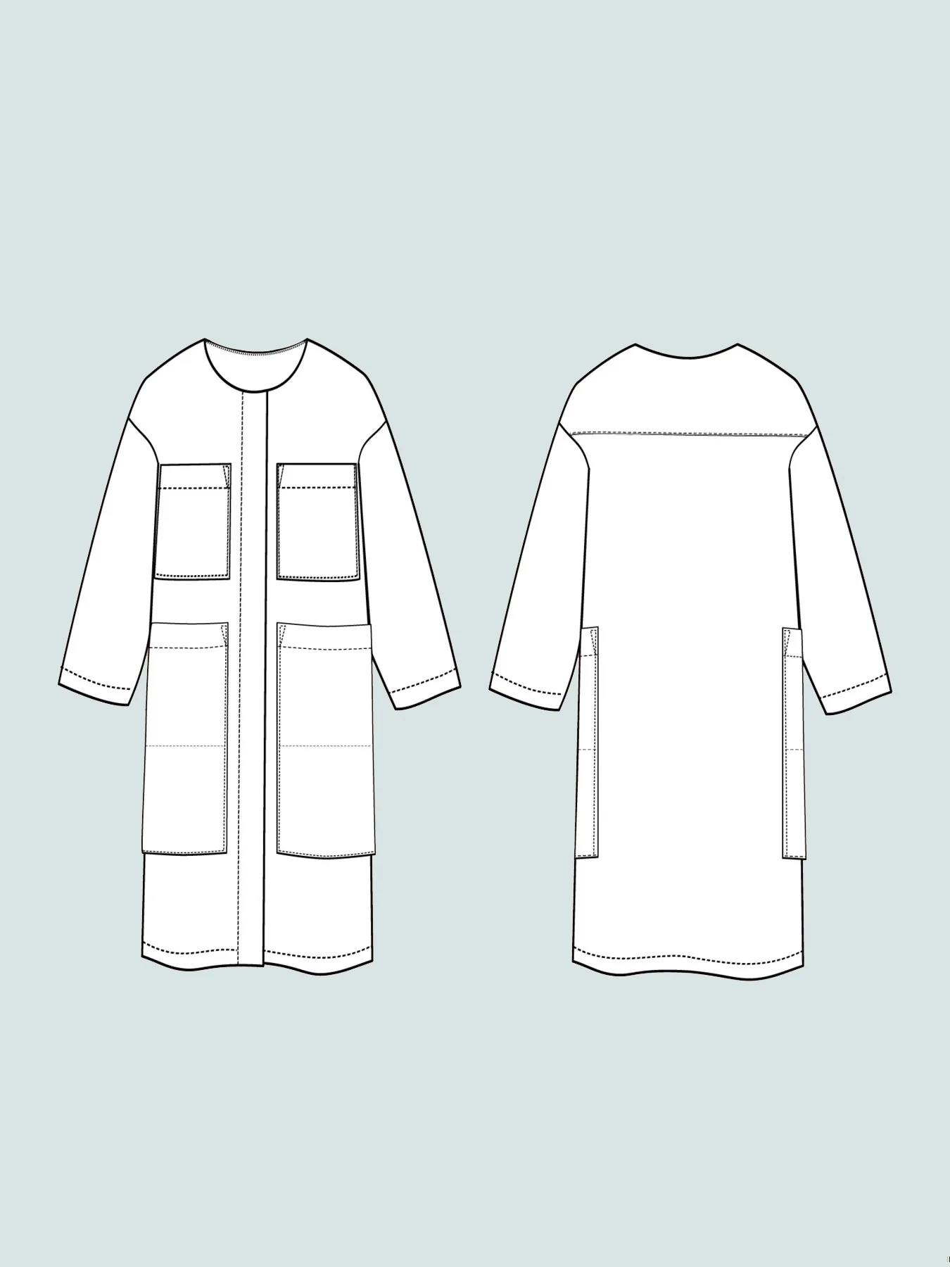 Lab coat, XL-3XL