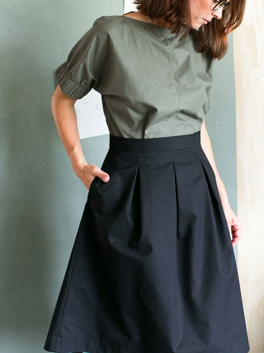 Three pleat skirt (XS-L)