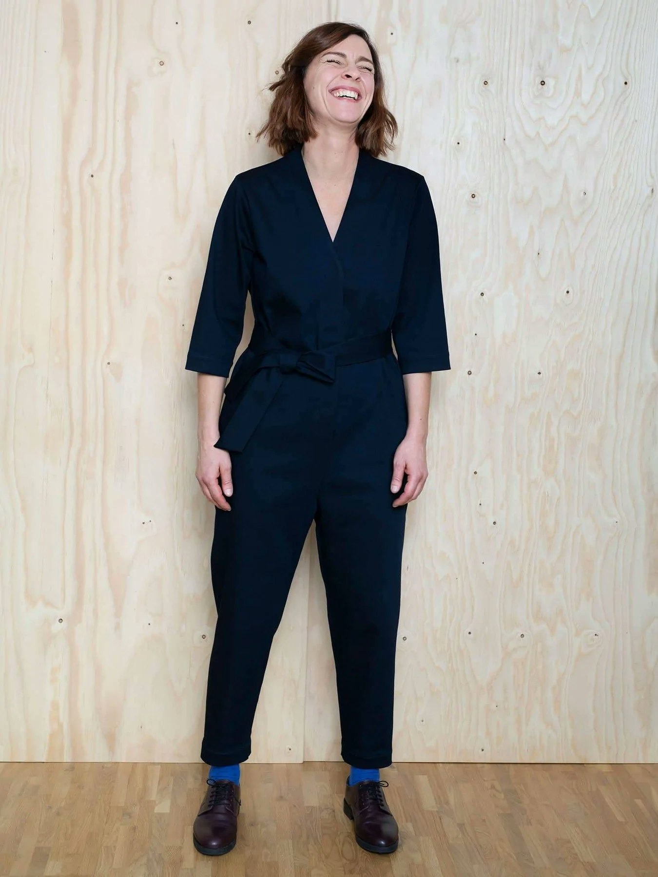 V-neck jumpsuit (XS-L)