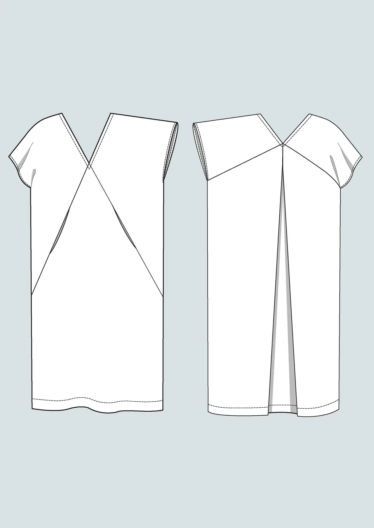 Minimalist kaftan dress (XS-3XL)
