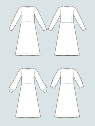 Multi sleeve midi dress (XS-L)