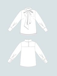 Tie bow blouse (XS-L)