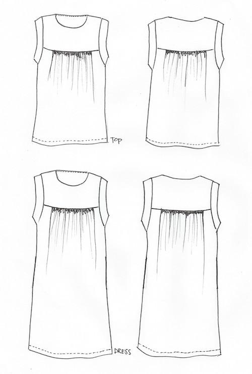 Alice top/dress (XXS-XL)