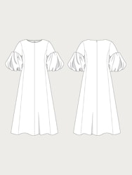 Balloon Sleeve Dress (XS-L)