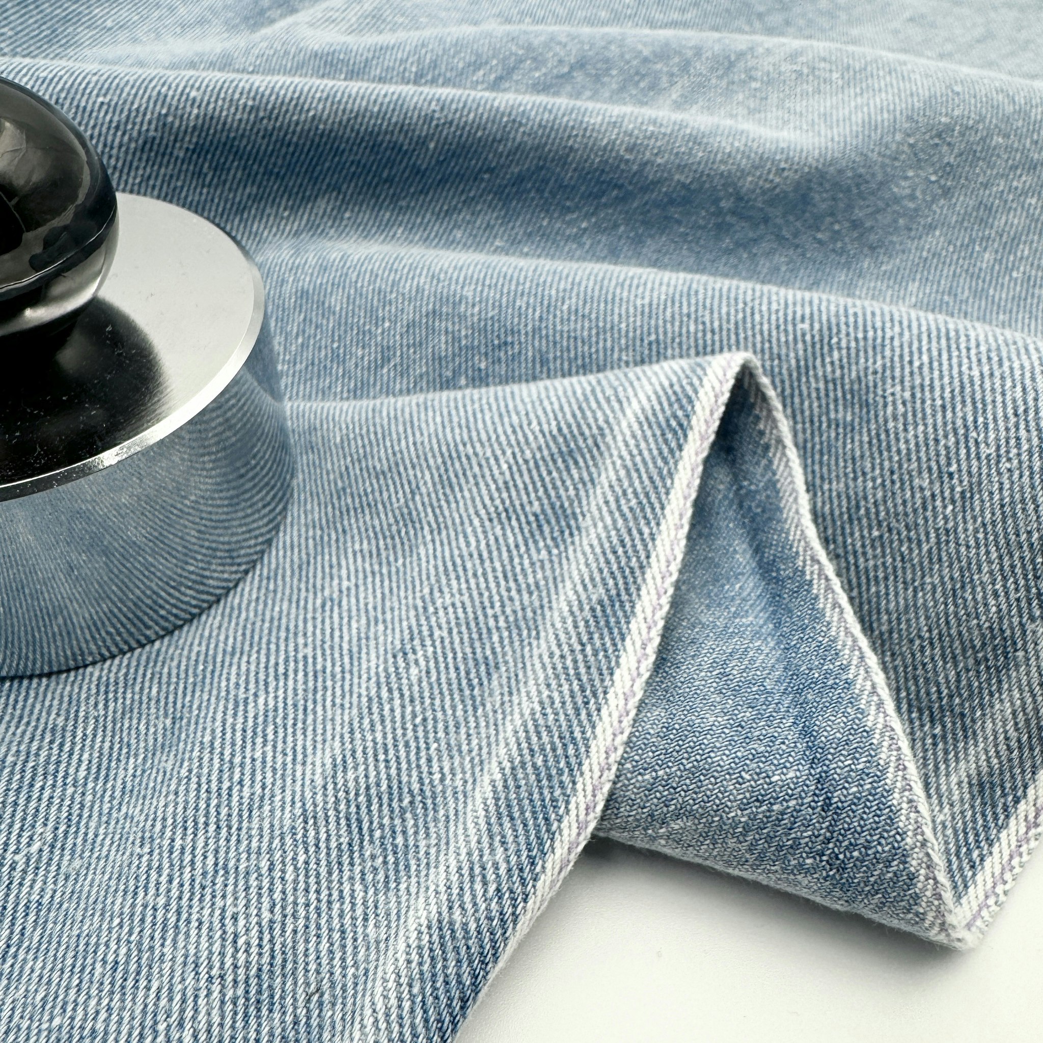 Selvedge ekodenim ljusblå tvättad Pangai*