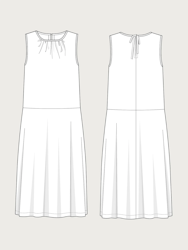 Drop Waist Dress (L-3XL)