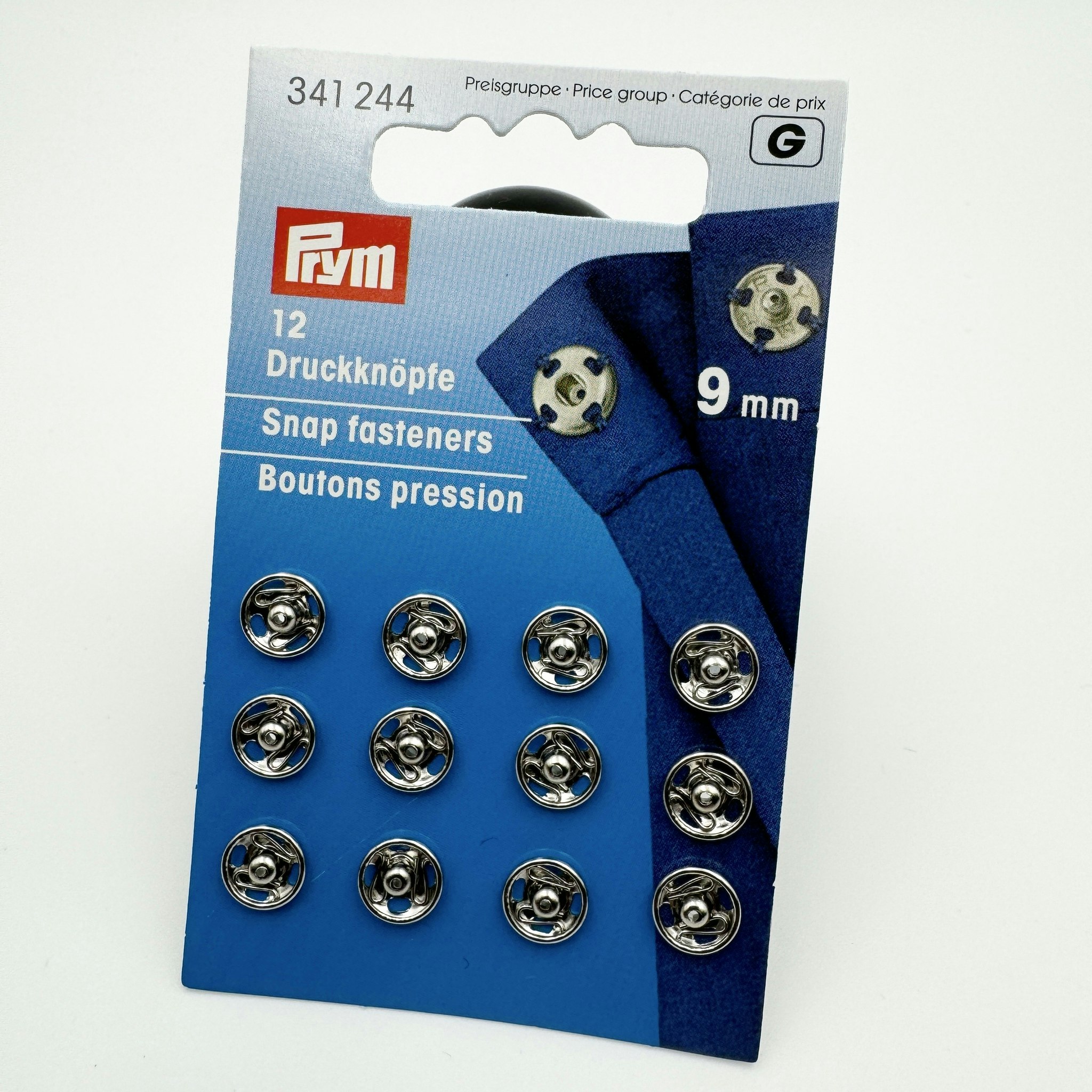 Tryckknappar silver 9mm