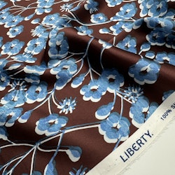 Liberty - Silk satin Mitsy mingle brun