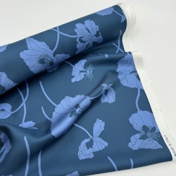 Liberty - Silk twill Fragile blooms blå