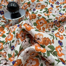 Viskoscrêpe orange/lila