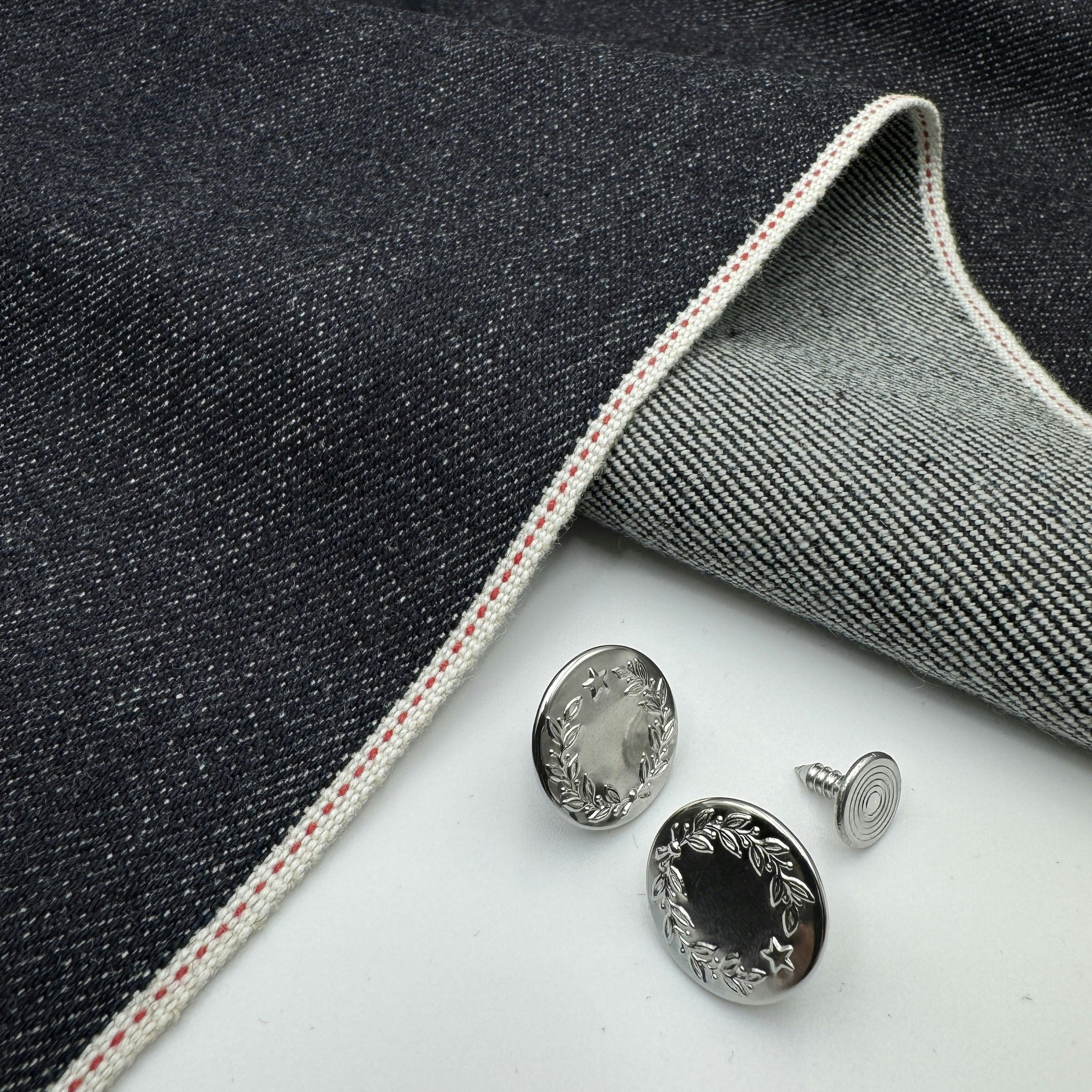 Ull/bomull japansk selvedge denim