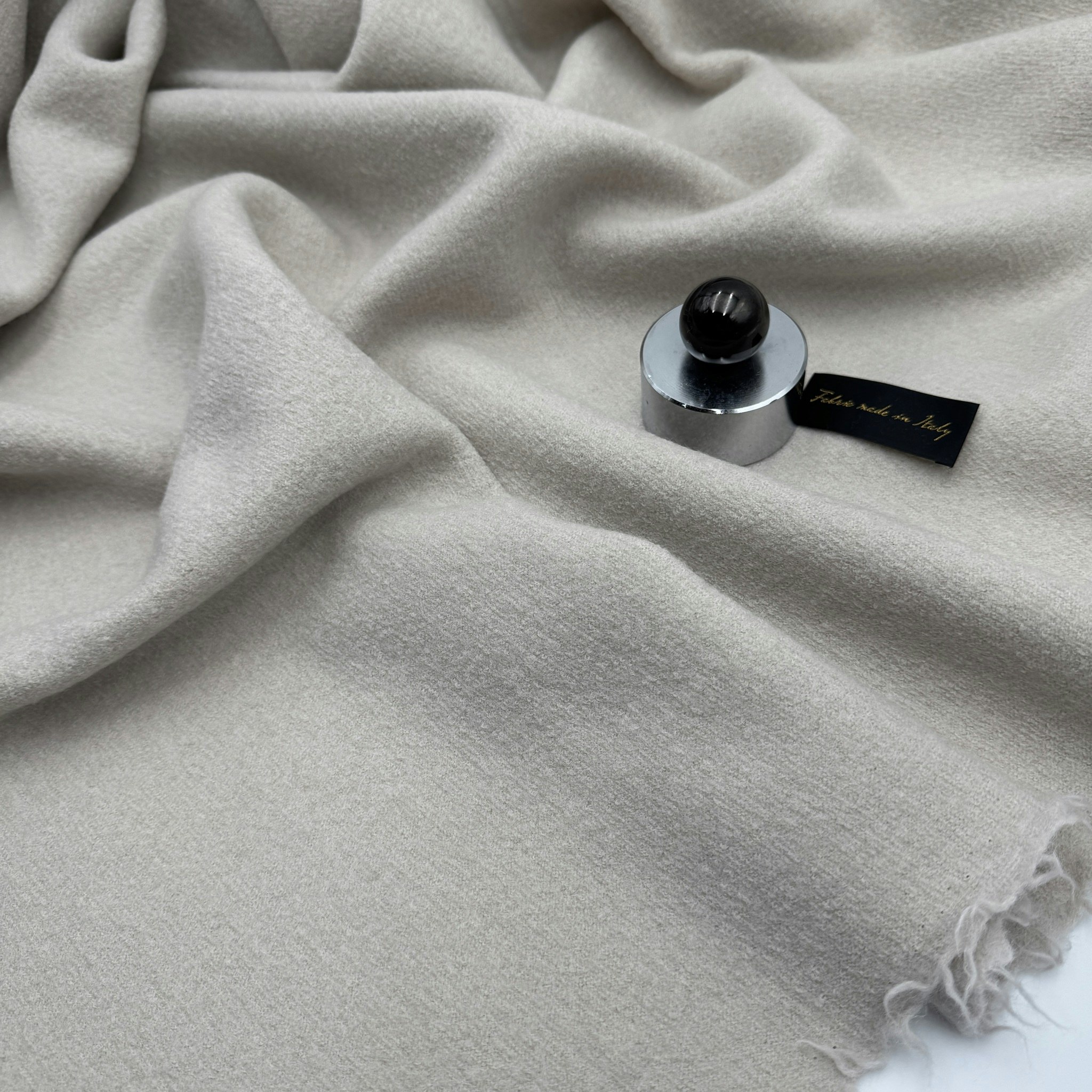 Ullfrotté ljusbeige