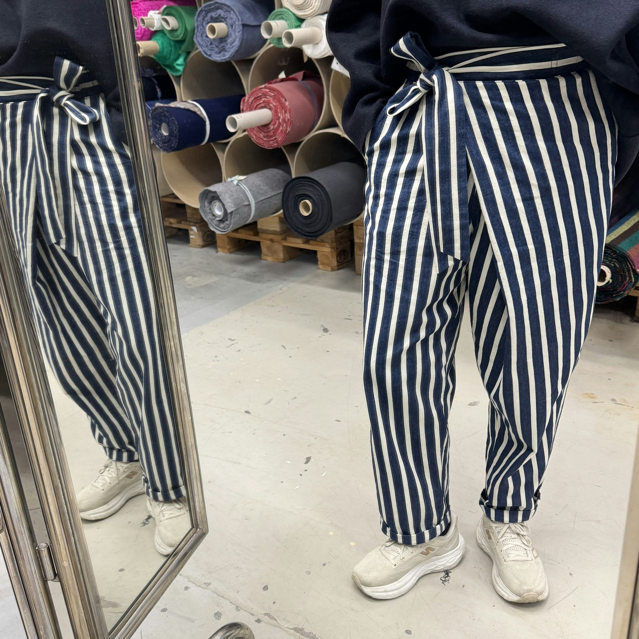 PANGERBJUDANDE 3m randig denim D&G