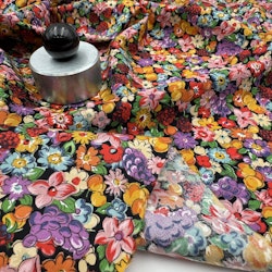 Bomull blommig Oscar de la R