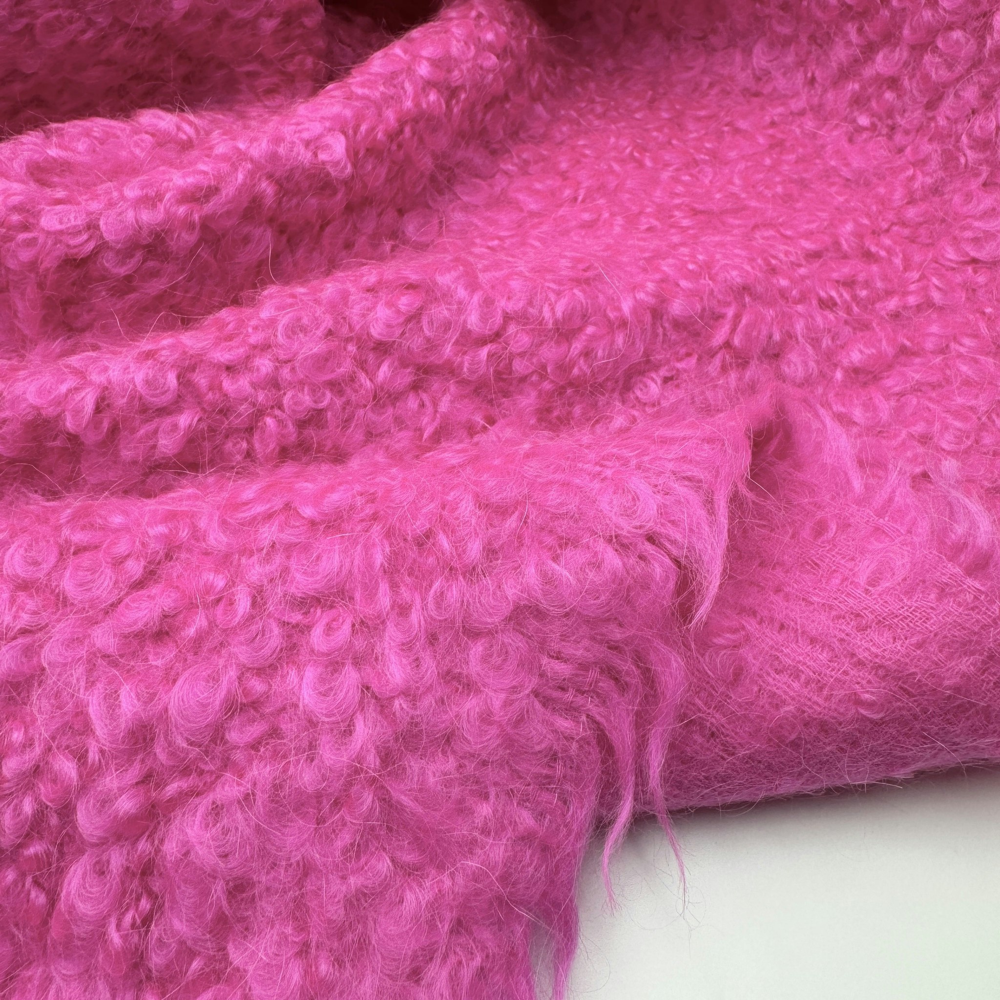 2,1m ull/alpacka rosa bouclé