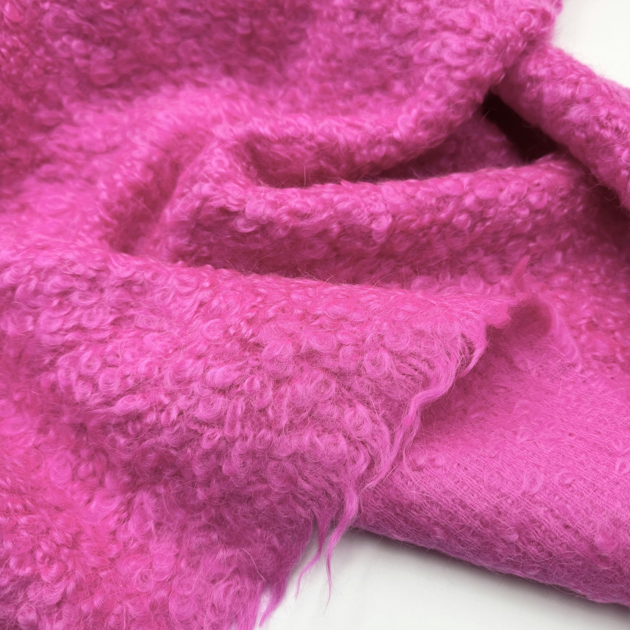 2,1m ull/alpacka rosa bouclé