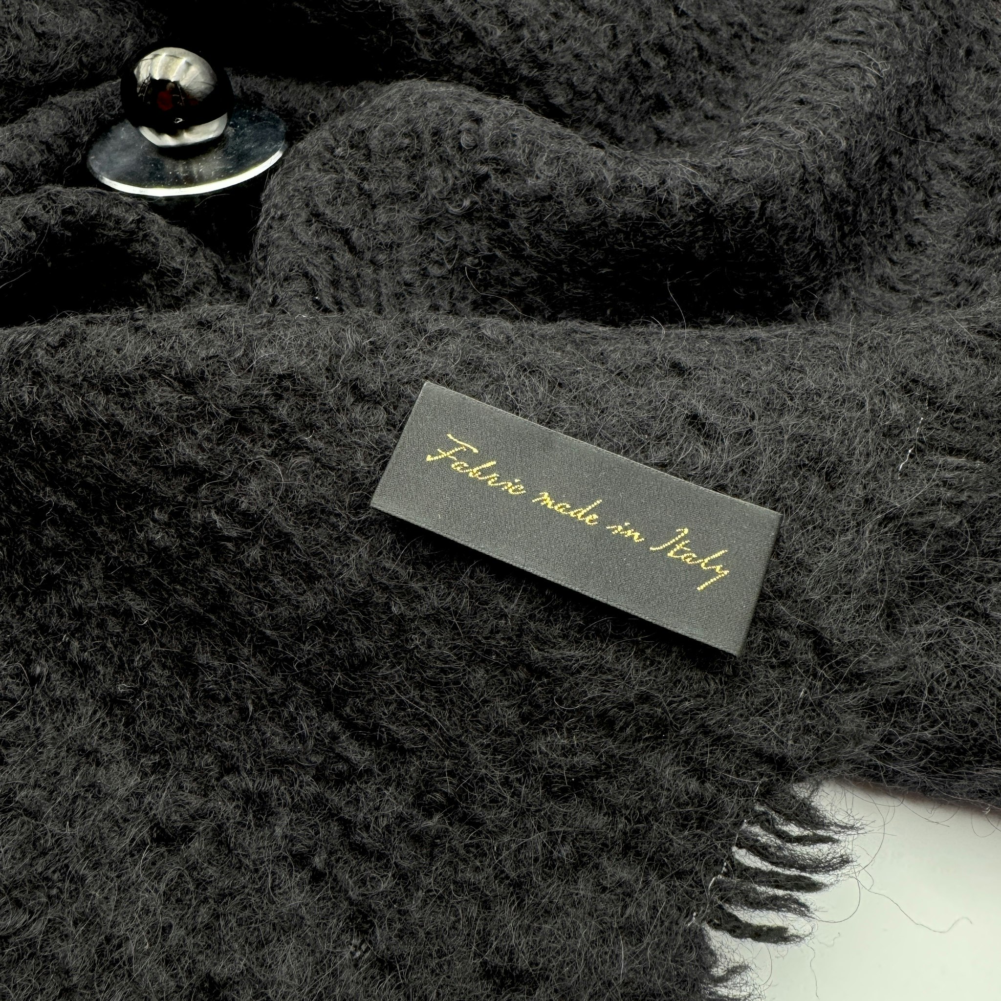 3m ullbouclé svart