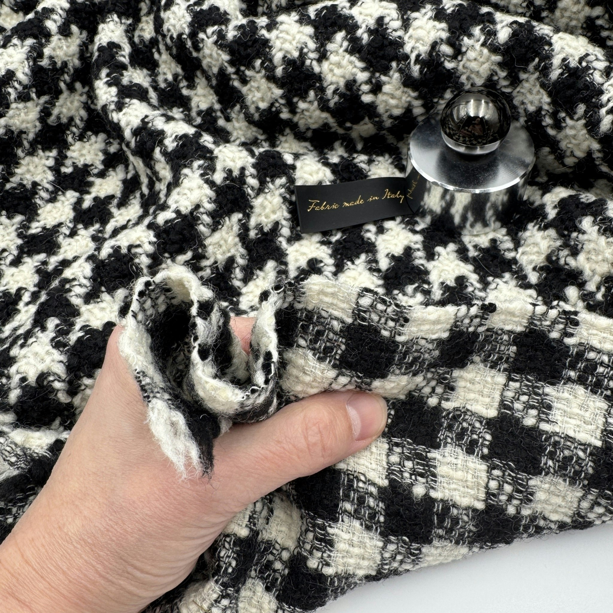 3m fluffig hundtand svart/vit Valentin*