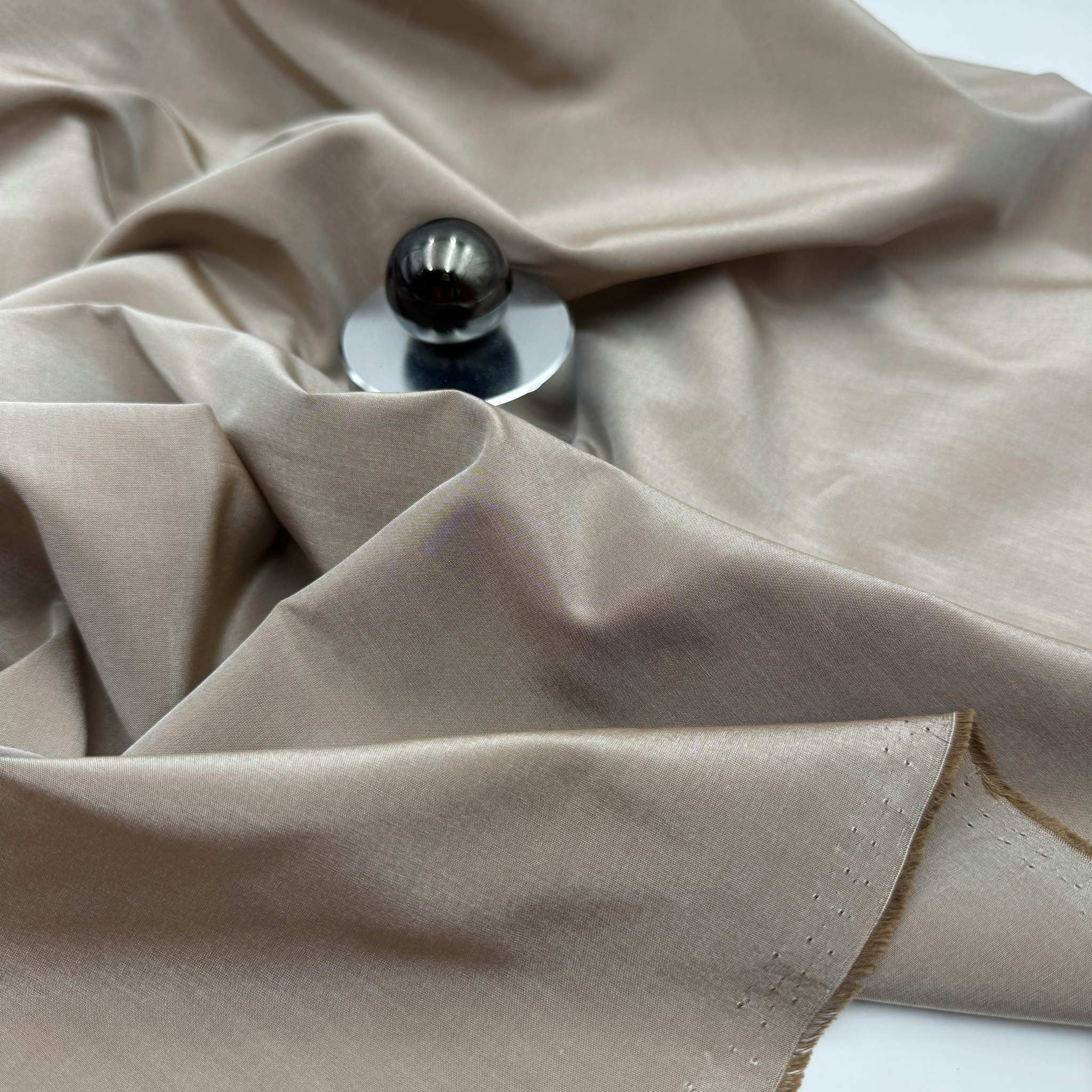 Siden/bomull brunbeige Canclin*