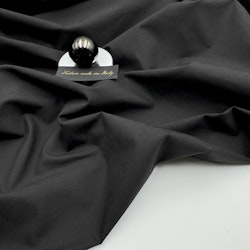 Bomull/elastan poplin svart