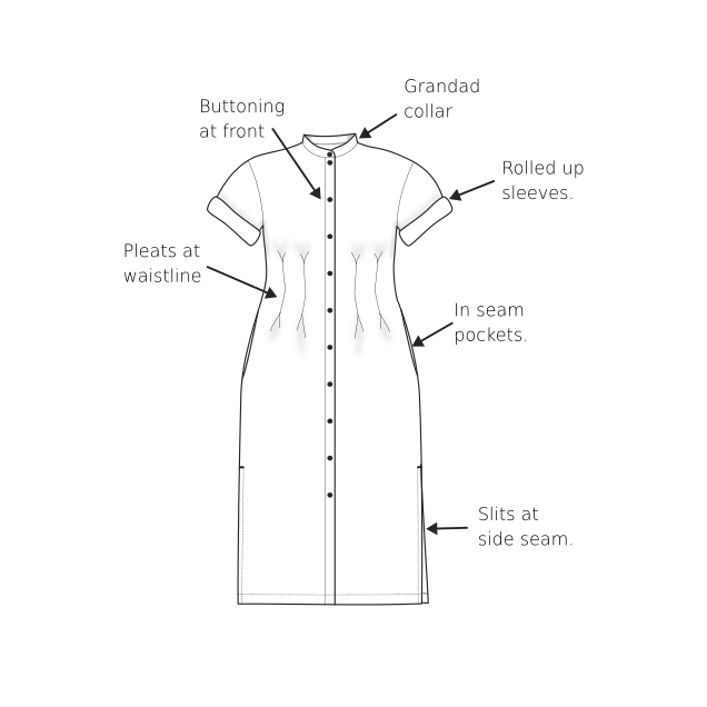 Vera Shirt Dress 32-62