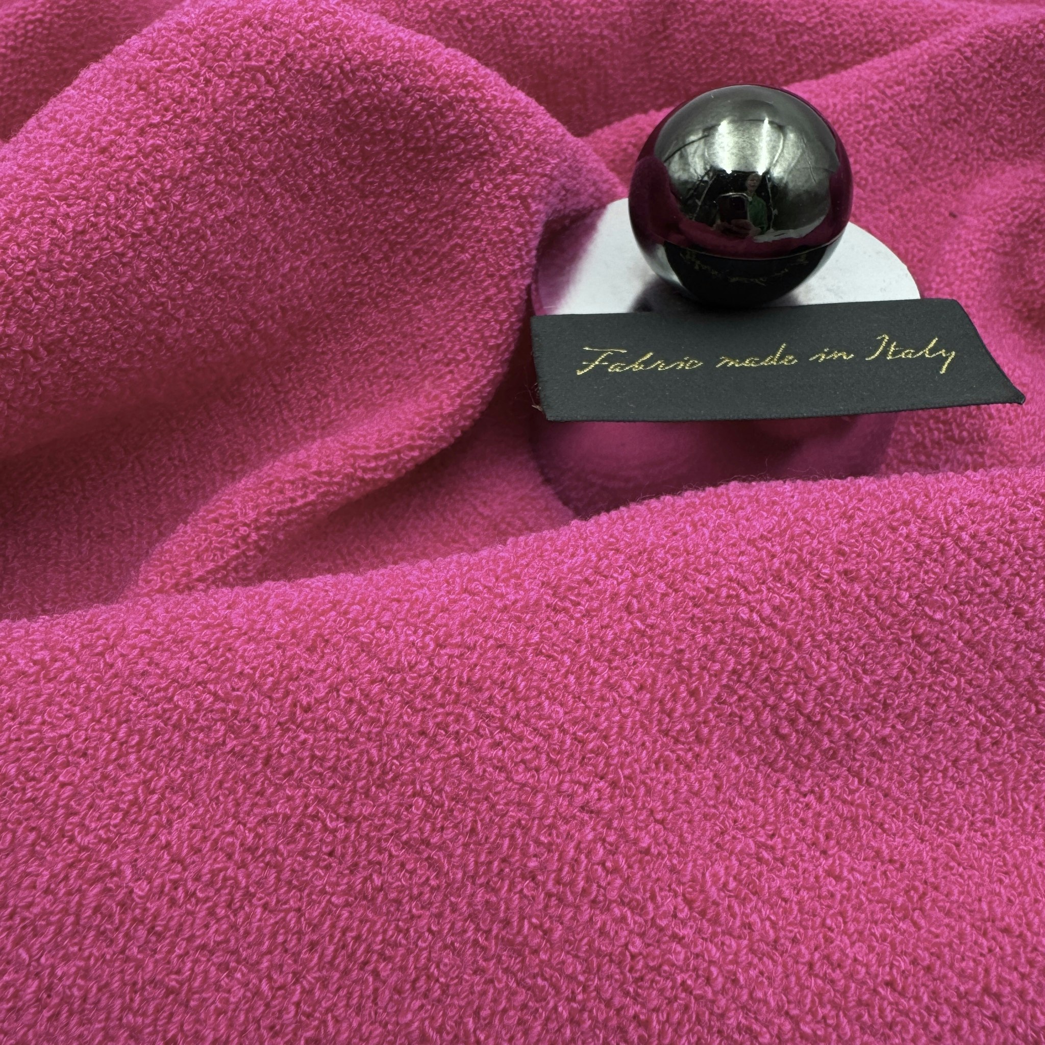 Ullchanel vävd frotté cerise