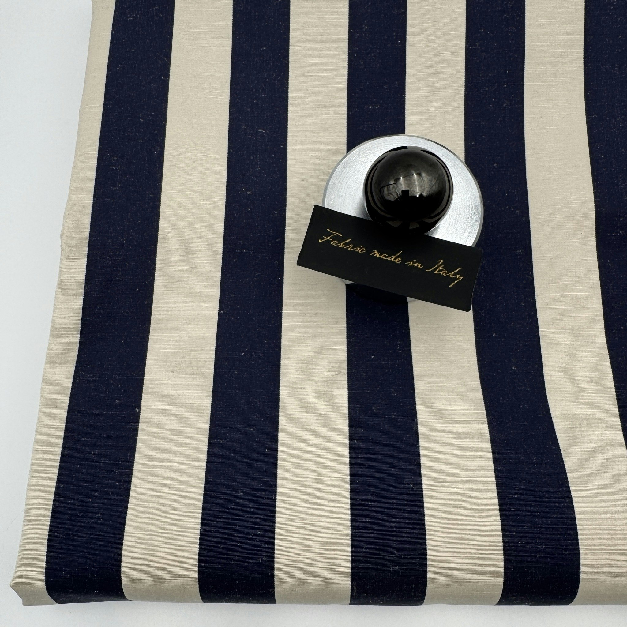 Bomull/siden marin/beige bredrand Gucc*