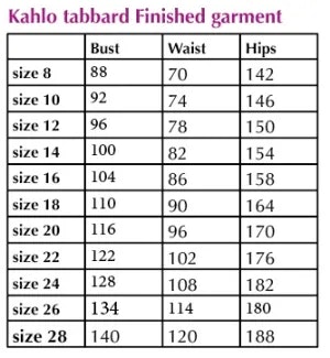 Kahlo Tabbard (8-28)