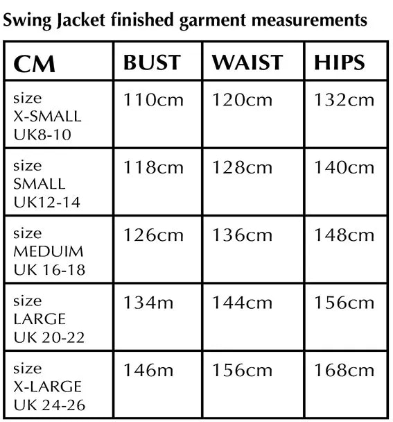 Swing Jacket (XS-XL)
