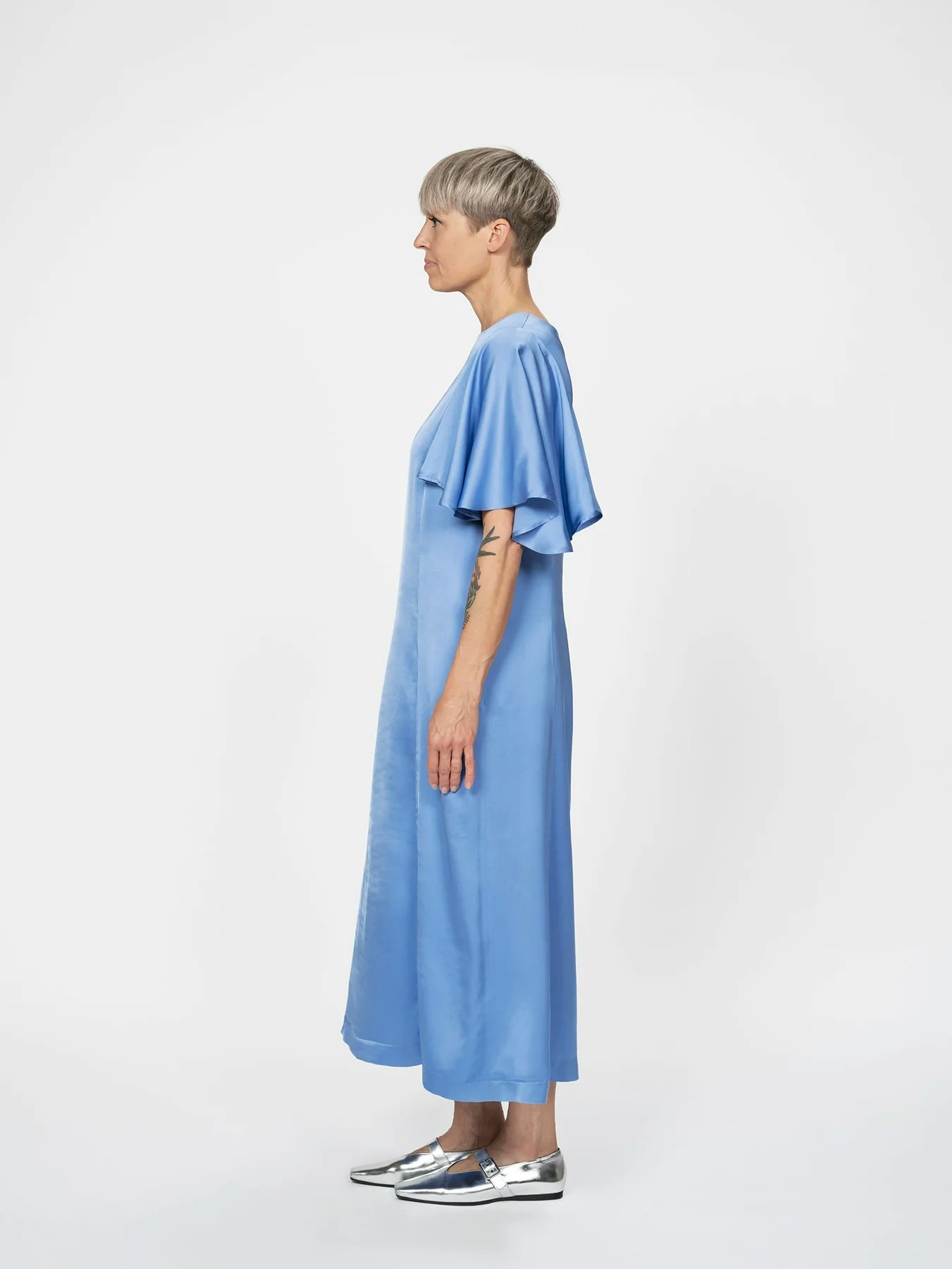 Flutter sleeve dress XS-3XL