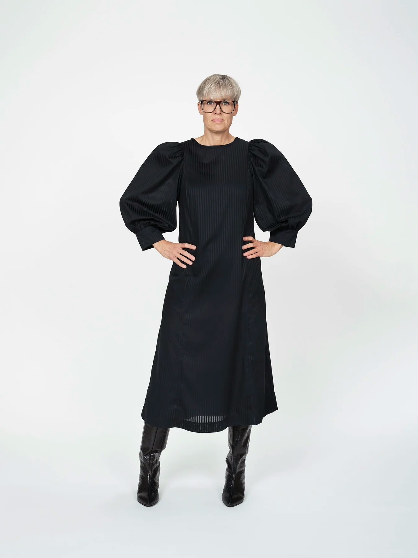 Flutter sleeve dress XS-3XL