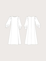 Flutter sleeve dress XS-3XL