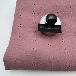 Bomullsmuslin brodyr ljungrosa