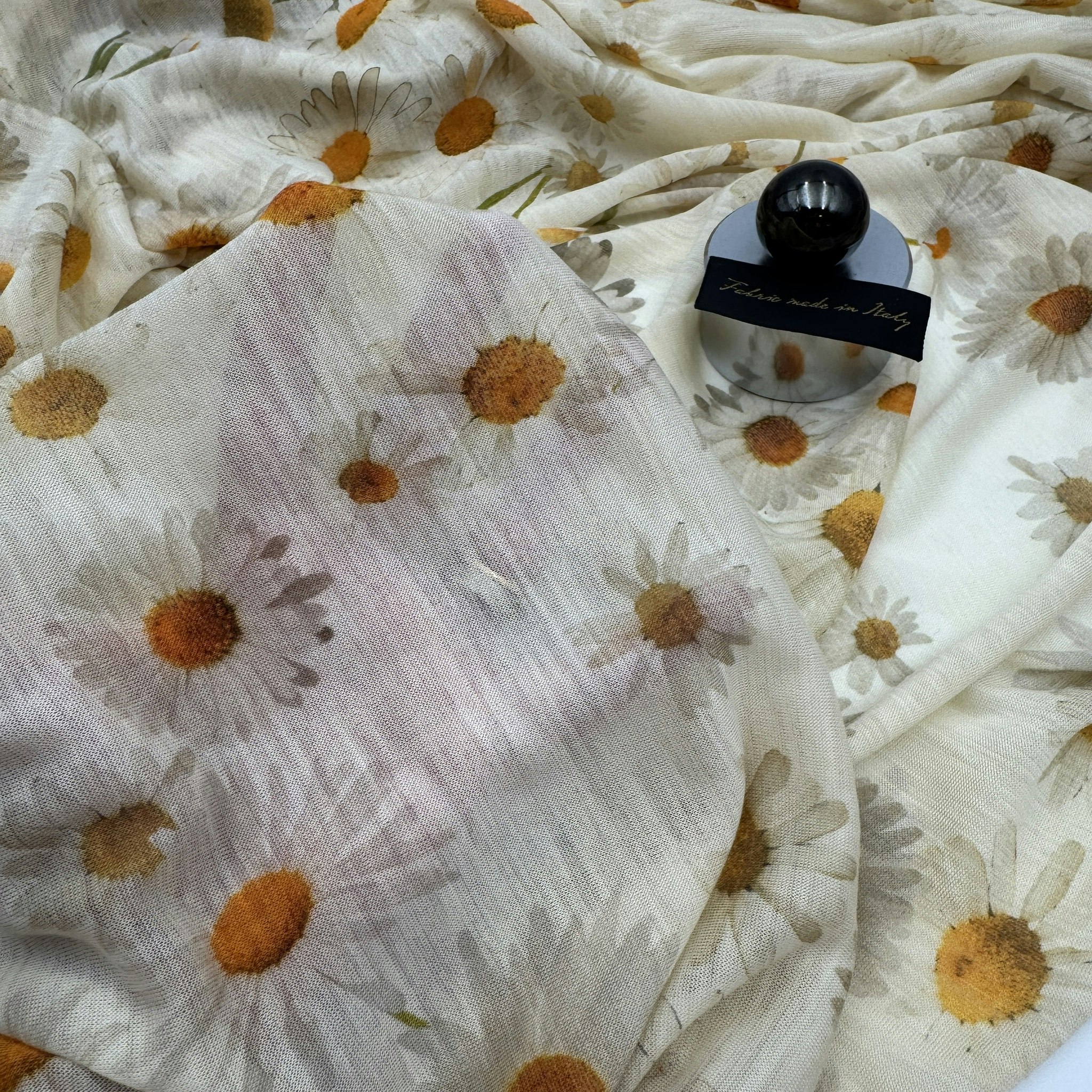 Ull Singeljersey vit Daisy